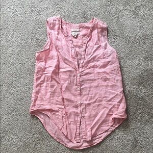 Christian Siriano Pink Sleeveless Blouse